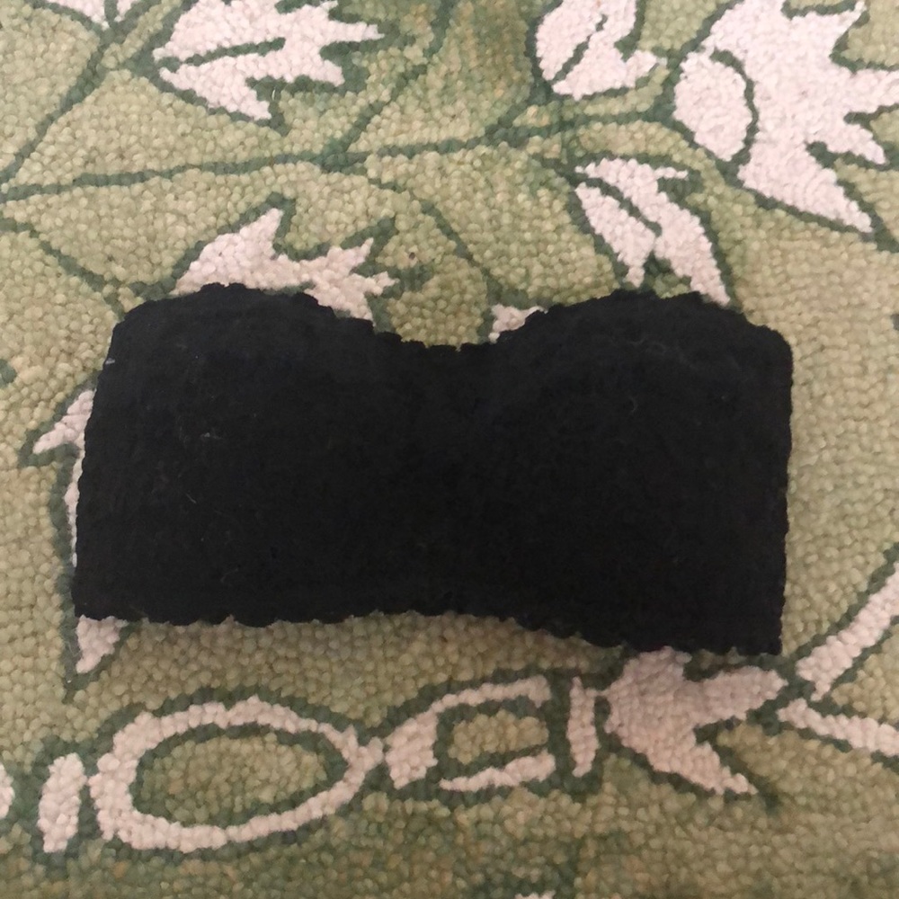 Aerie black strapless bra - small